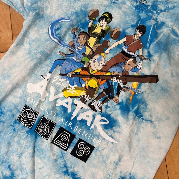AVATAR The Last Airbender Blue Tie Dye T Shirt Tee Size Medium - Picture 4 of 7